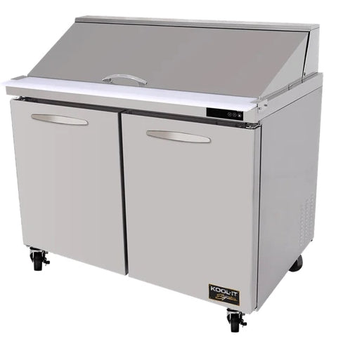 Kool-It Signature 48" Mega Top Refrigerated Prep Table with Two Doors KSTM-48-2