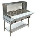 CHEF Electric Three Pan Steam Table with Sneeze Guard HN-3-240-S