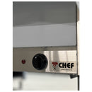 CHEF Electric Three Pan Steam Table with Sneeze Guard HN-3-240-S