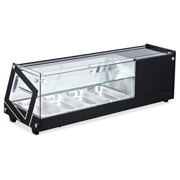 69'' Omcan Square Glass Refrigerated Sushi Case - 44395