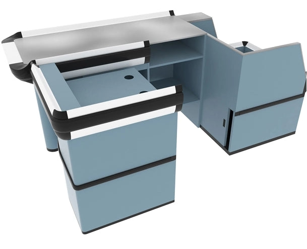 CHEF Checkout Cashier Counter Table with Storage Space HBR-3081