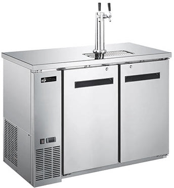 EFI 48″ Stainless Steel Beer Dispenser Refrigerator With Single Tab Tower CBBSDD2-48CC