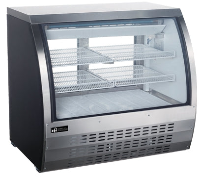 36″ EFI Curved Glass Refrigerated Deli Display Case 12 Cu.Ft - CDC-36