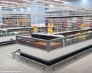 80'' CHEF Island Open Display Cooler Freezer VISION-200