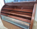 Wooden Curved Glass Display Cooler Used FOR01705