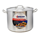Omcan 40 QT Stainless Steel Stock Pot with Cover 80443