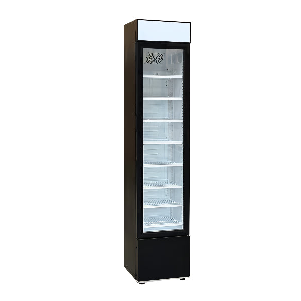 CHEF 15'' Upright Slim Display Cooler – 105L Capacity – SC105B