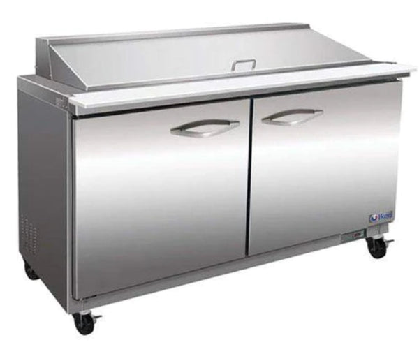 Ikon 61.2" Mega Top Refrigerated Prep Table with Two Doors ISP61M