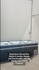 Alaska-Line 98'' Island Chest Freezer Commercial Super Size 37 Cu.Ft. Capacity HIT-601