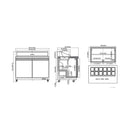 48'' CHEF Refrigerated Sandwich/Salad Prep Table NA-S48