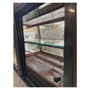 Wooden Curved Glass Display Cooler Used FOR01705