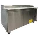 72'' CHEF Double Door Refrigerated Pizza Prep Table TPP-67T