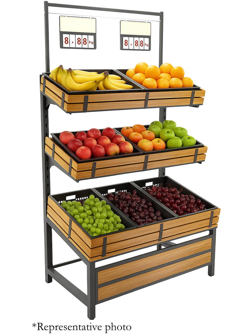 54'' Fruit & Vegetable Single Side Rack HBR-3002