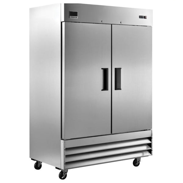 55" Double Solid Door Stainless Steel Freezer LRSF2-H
