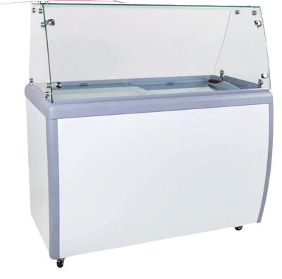 EFI 39'' Ice Cream Dipping Cabinet with Sneeze Guard FICD-39