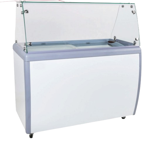 EFI 26'' Ice Cream Dipping Cabinet with Sneeze Guard FICD-26