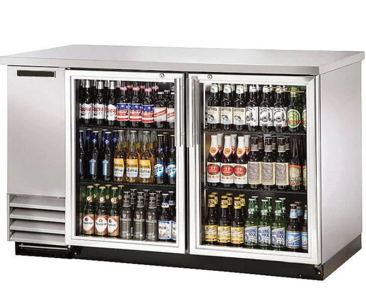 EFI 48″ 2 Door Glass Stainless Back Bar Refrigerator CBBSGD2-48CC