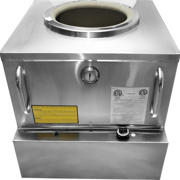 Omcan 32″ x 32″ Stainless Steel Tandoor Clay Oven – Natural Gas 44285