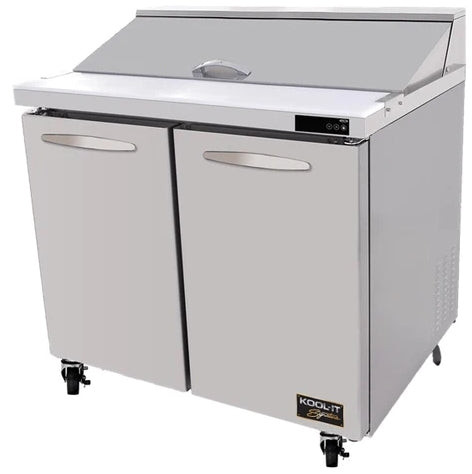 36" Kool-It Signature Refrigerated Salad/Sandwich Prep Table with Two Doors KST-36-2