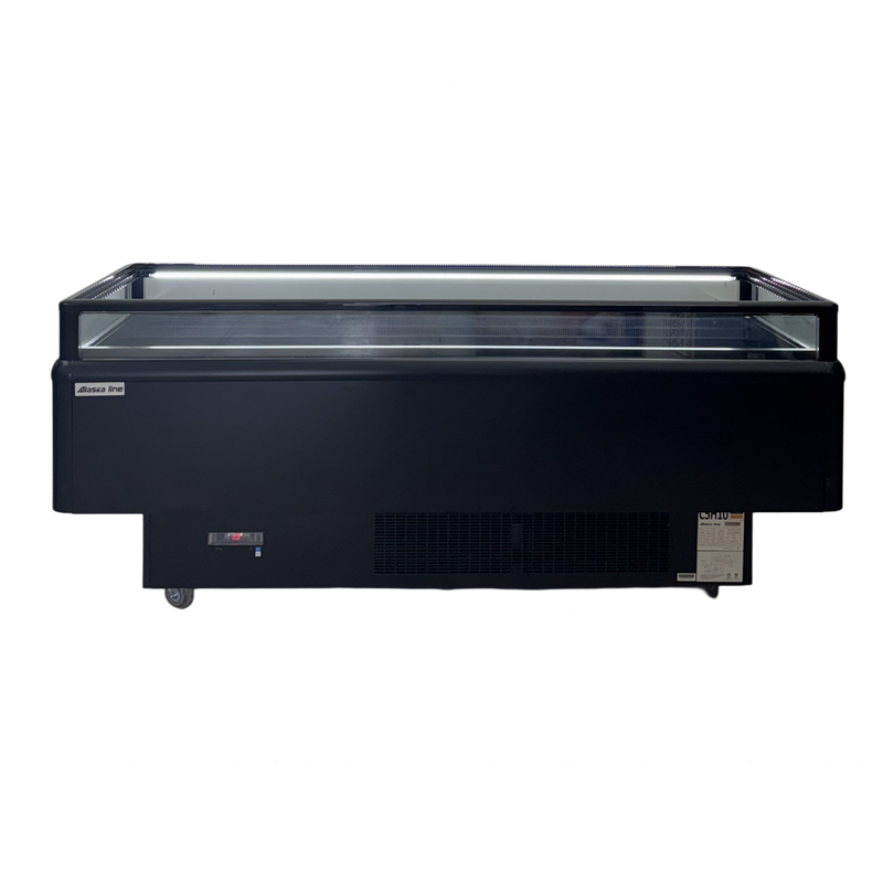 Alaska Line 82'' Dual Temperature Open Display Island Freezer, Cooler HIT-605