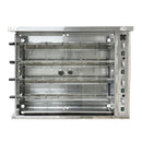CHEF Natural Gas Rotisserie, 4 Spits, 16 Chicken Capacity KJ-4