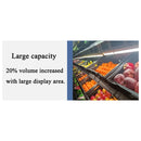 Alaska-Line 76'' Open Air Merchandise Floor Display Cooler w/ Curtain 31.7 Cu.Ft. HIT-23V