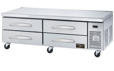 Kool-It Signature 74" Four Drawer Refrigerated Chef Base KCB-74-4M
