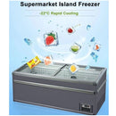Alaska-Line 75'' Island Chest Freezer Supermarket Style Super Size 28 Cu.Ft. Capacity, HIT-600