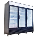 78'' Alaska-Line Three Glass Door Cooler 62 Cu.Ft. HIT-806