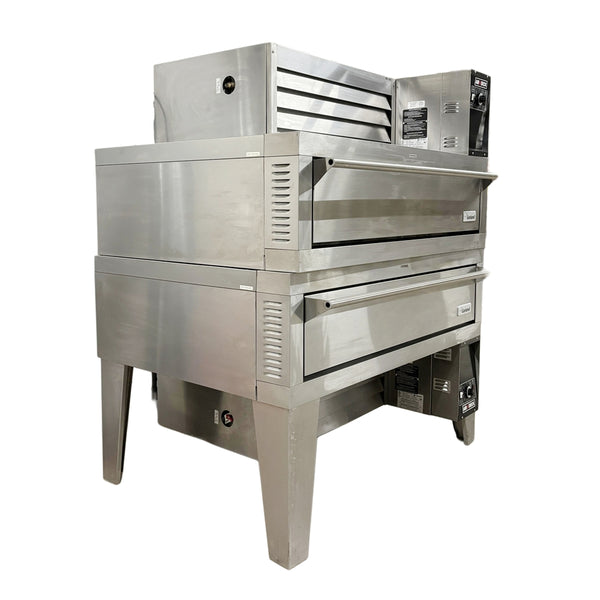 Garland 63" Natural Gas Double Air Deck Pizza Oven Used FOR02263