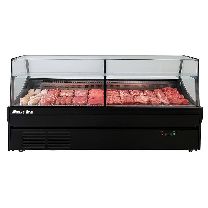 78'' Alaska-Line Square Deli and Meat Display Cooler with Storage HIT-817