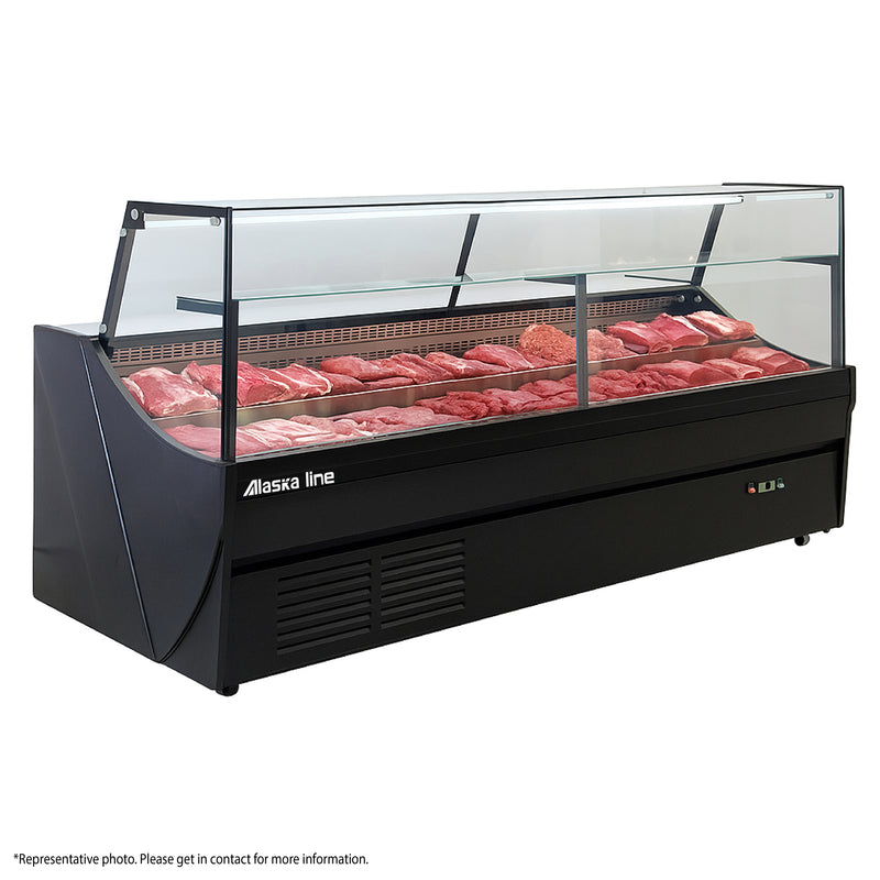 78'' Alaska-Line Square Deli and Meat Display Cooler with Storage HIT-817