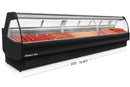 203'' - 16.9 FT Alaska-Line Gravity Cooling Meat/Deli Display Cooler Remote or Self-Contain Options HIT-1575