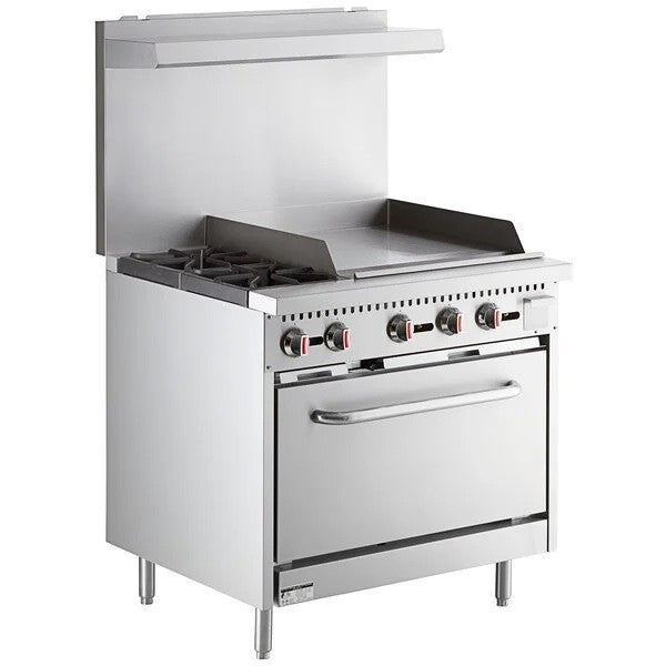 EFI  36″ Propane Range With 24″ Griddle RCTRS-24G-2B-P