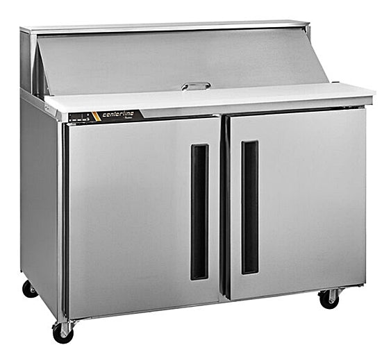 60" Centerline by Traulsen Mega Top Solid Doors Sandwich/Salad Prep Table CLPT-6024-SD-LR