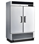 54'' Alaska-Line Reach in Double Solid Door Cooler 50 Cu.Ft., HIT-406