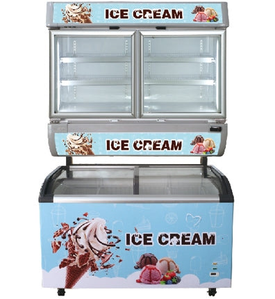 CHEF Double Deck Freezer Ice Cream Top Cabinet UP-1200