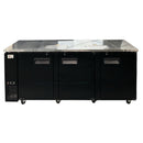 91'' CHEF Draft Beer Cooler Triple Door Two Tap Towers UDD-4