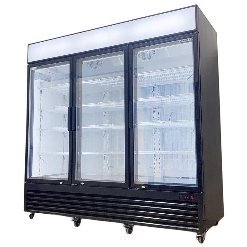 78'' Alaska-Line Three Door Glass Freezer 54 Cu.Ft. HIT-807