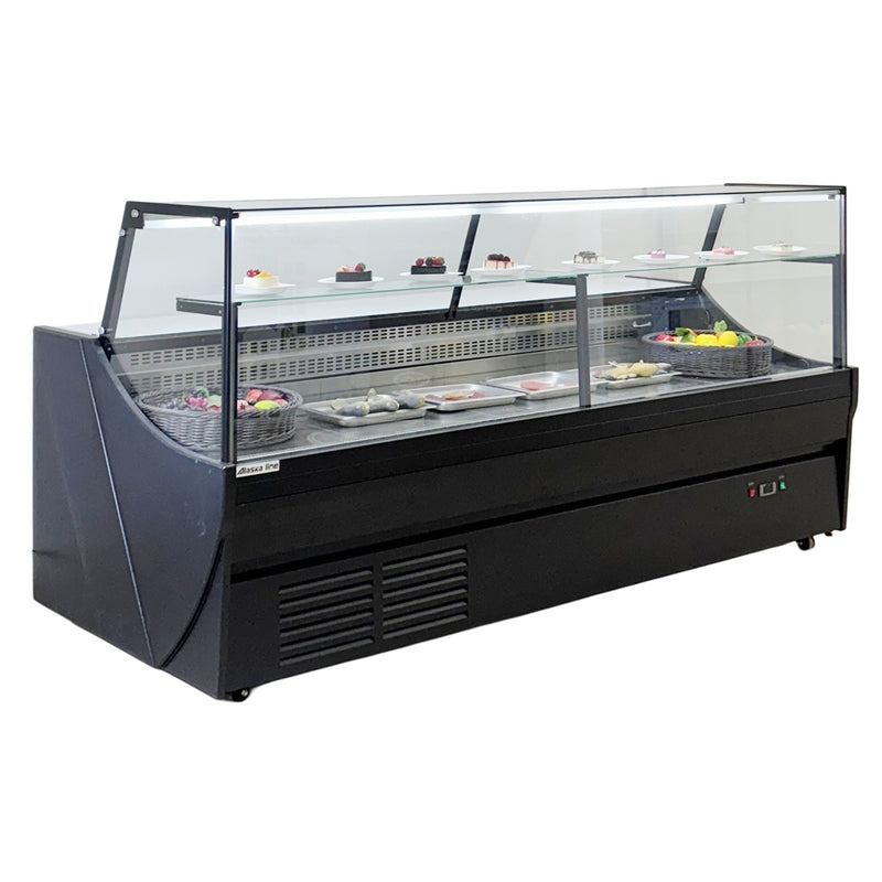 78'' Alaska-Line Square Deli and Meat Display Cooler with Storage HIT-817