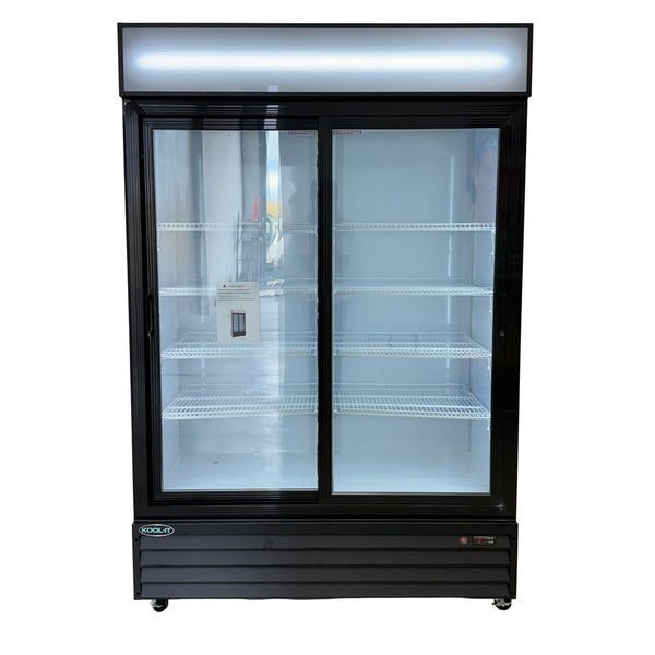 Kool-It 52" Double Sliding Glass Door Display Cooler - 40.8 Cu. Ft. - KSM-50