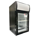 CHEF 13'' Countertop Glass Door Mini Display Beverage Cooler 21L Capacity, SC21B