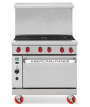 American Range 60'' Gas Range 4 Burner 36'' Griddle, ARGF-36G-4B