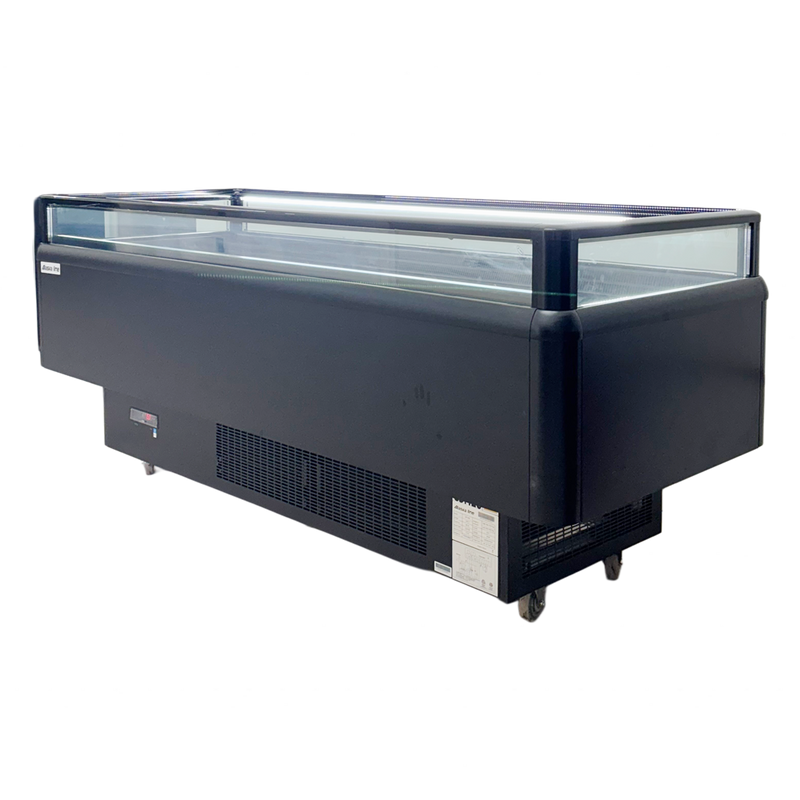 Alaska Line 82'' Dual Temperature Open Display Island Freezer, Cooler HIT-605