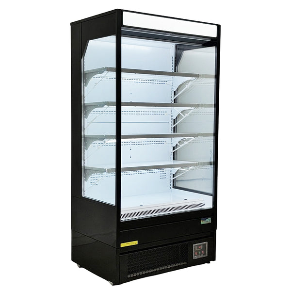 Alaska-Line 36" Open Air Cooler Display Merchandise Refrigeration – 12.3 Cu. Ft. Capacity – HIT-42