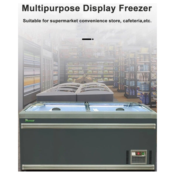 75'' CHEF Island Freezer Supermarket Style Super Size OCEANUS-191 (END)