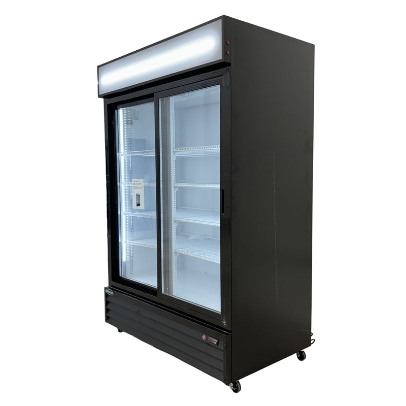 Kool-It 52" Double Sliding Glass Door Display Cooler - 40.8 Cu. Ft. - KSM-50