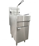 Omcan Natural Gas Floor Fryer with 90,000 BTU 44225