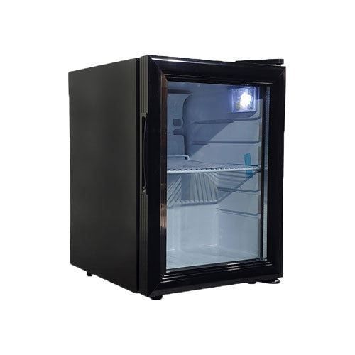 13'' Omcan Black Countertop Display Refrigerator 0.7 Cu.Ft - 44527