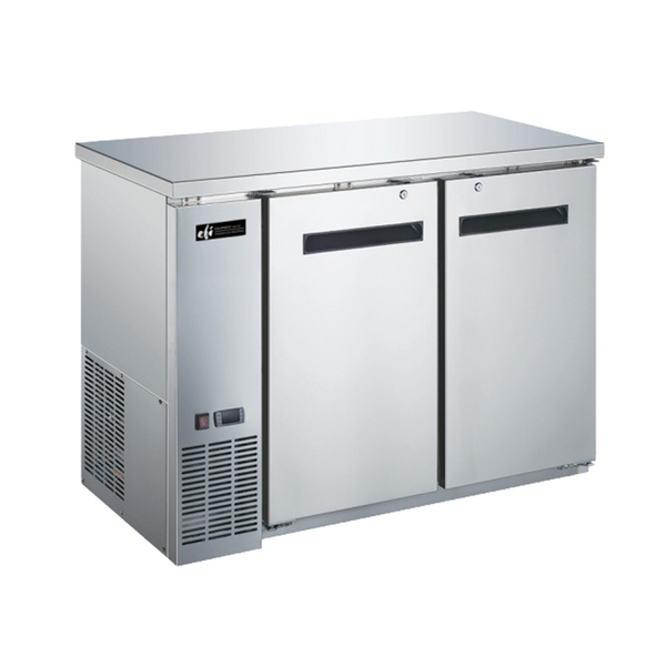 48″ EFI 2 Door Stainless Back Bar Refrigerator CBBSDR2-48CC